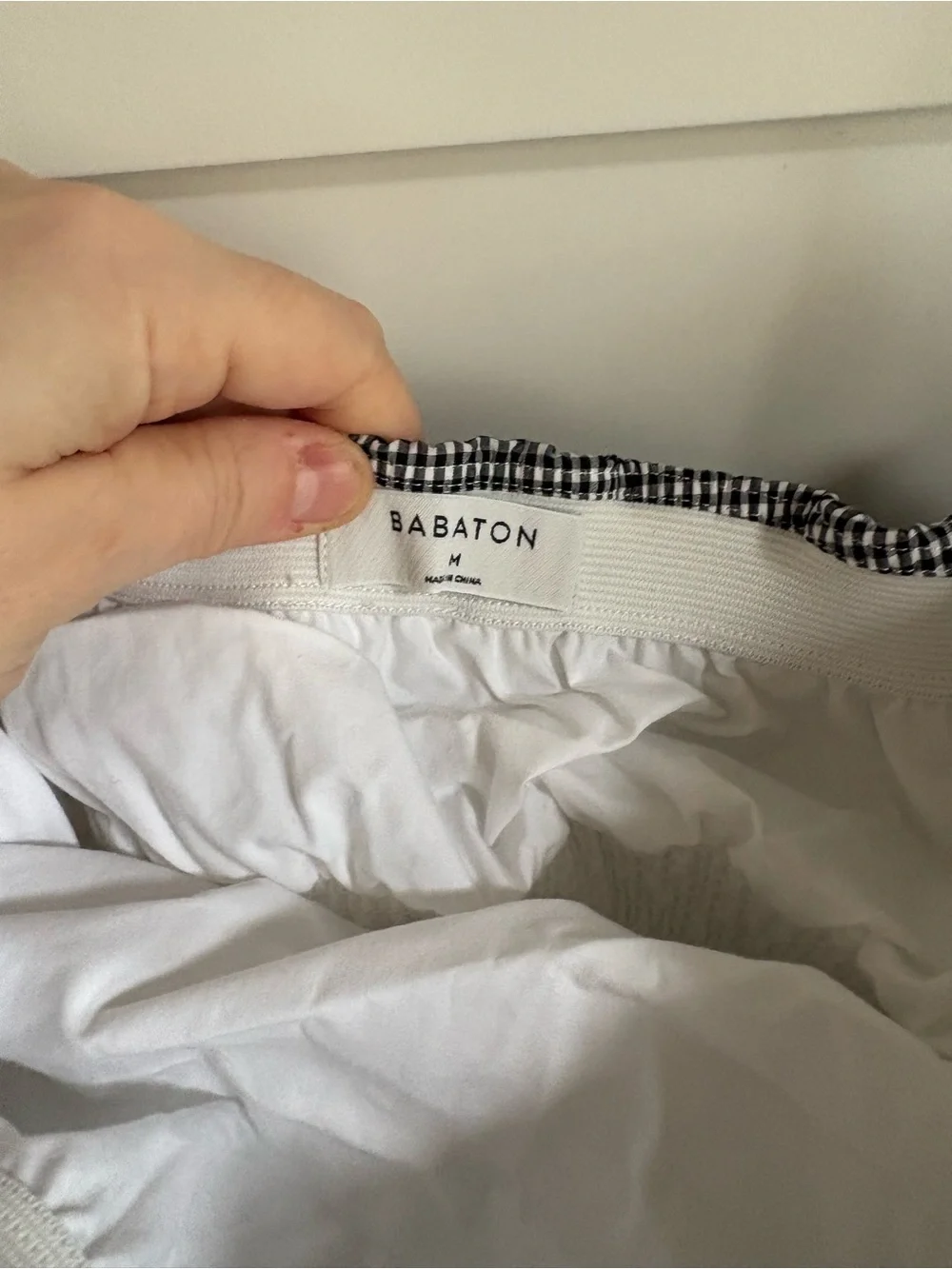 Aritzia Eckerd Black & White Gingham Strapless Top - Picture 7 of 7